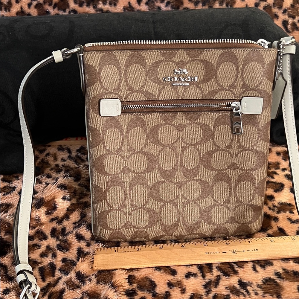 Coach Tan Signature Crossbody Bag